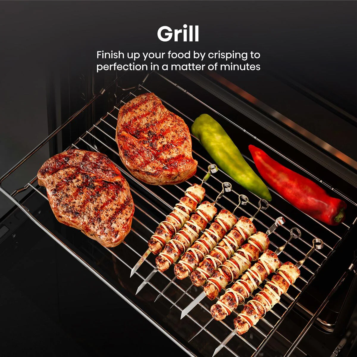 Hisense Hi6 BID914221CX Electric Built-In Double Oven, A Rated in Stainless Steel - Image 8