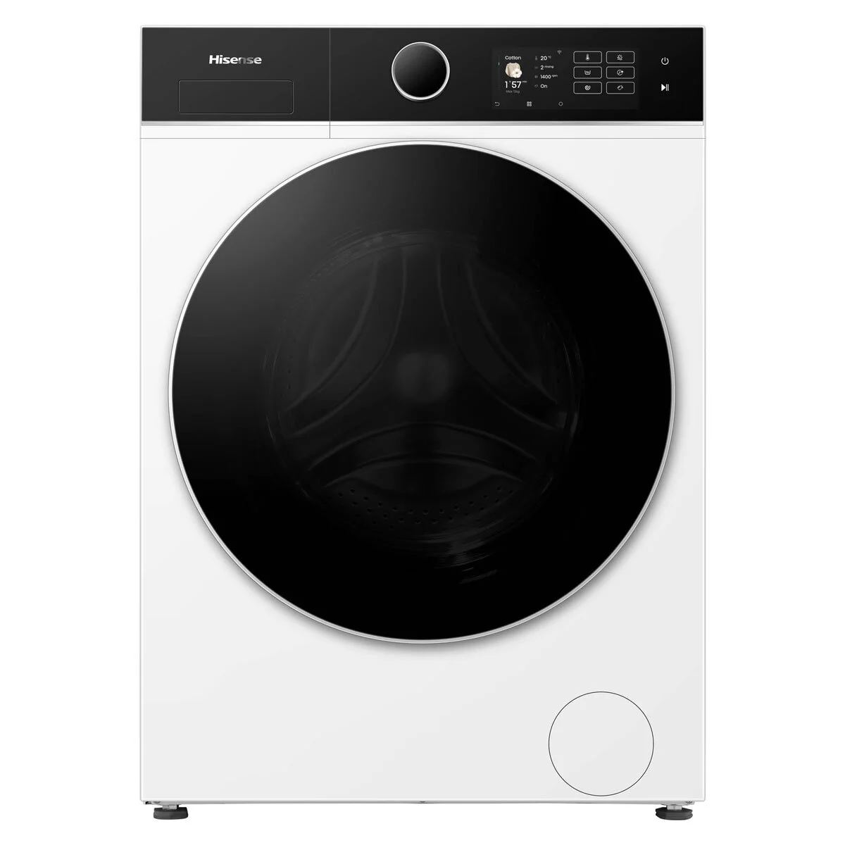 Hisense KitchenFit 5i Series WD5I1245BWR, 12kg/ 8kg Washer Dryer, D Rated in White - Image 2