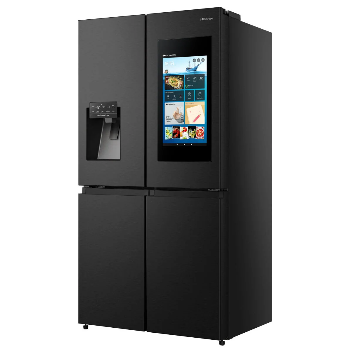 Hisense RQ760N4IFE, Multidoor Fridge Freezer E Rating in Black - Image 3