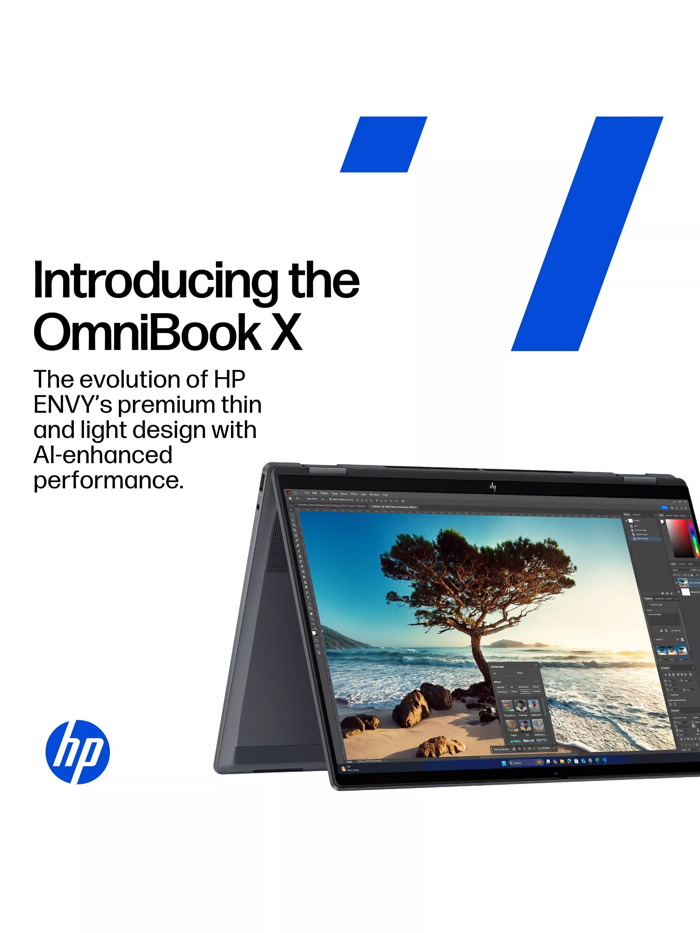 HP OmniBook X Flip 14 Convertible Laptop, Intel Core Ultra 5 Processor, 16GB RAM, 512GB SSD, 14” 3K Touchscreen, Meteor Silver - Image 3
