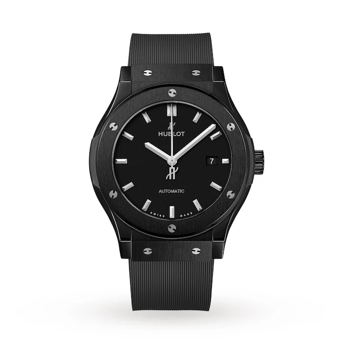 Hublot Automatic 42mm Men’s Watch with Black Material Dial, Ceramic Case, 100m Water Resistant / 542.CM.1171.RX