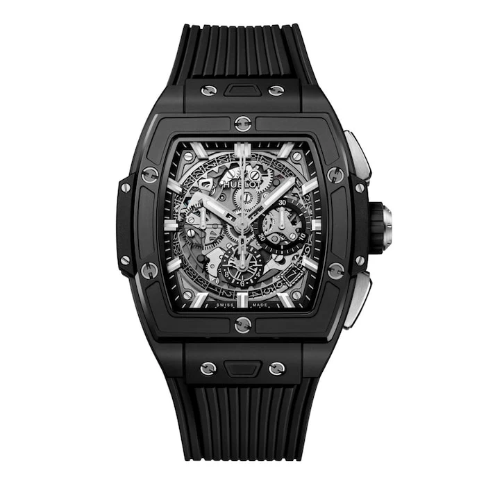 Hublot Automatic 42mm Men’s Watch with Black Material Dial, Ceramic Case, 100m Water Resistant / 642.CI.0170.RX