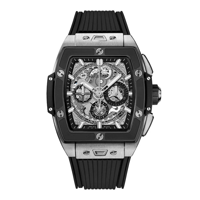 Hublot Automatic 42mm Men’s Watch with Grey Material Dial, Titanium Case, 100m Water Resistant / 642.NM.0170.RX