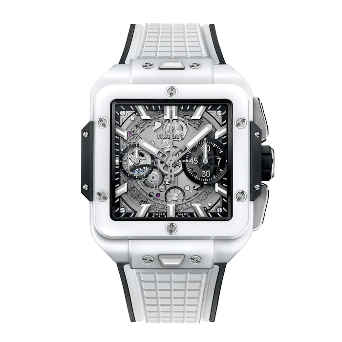 Hublot Automatic 42mm Men’s Watch with Skeleton Material Dial, Ceramic Case, 100m Water Resistant / 821.HX.0170.RX