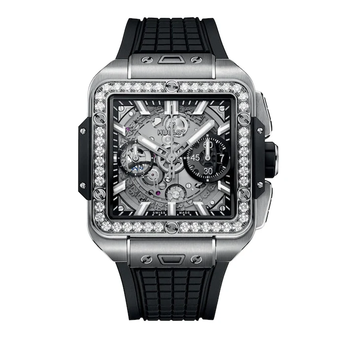 Hublot Automatic 42mm Men’s Watch with Skeleton Material Dial, Titanium Case, 100m Water Resistant / 821.NX.0170.RX.1204