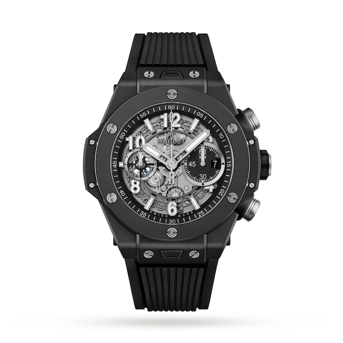 Hublot Automatic 44mm Men’s Watch with Black Material Dial, Ceramic Case, 100m Water Resistant / 421.CI.1170.RX