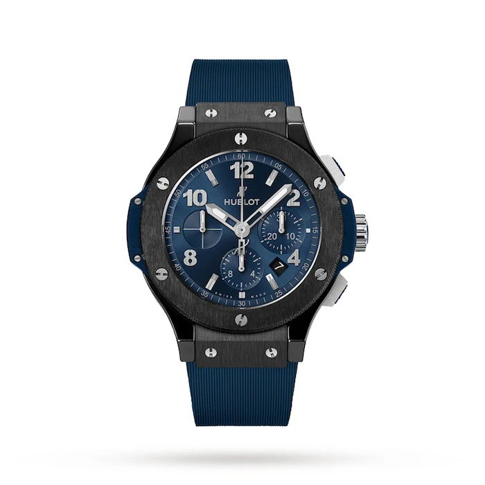 Hublot Automatic 44mm Men’s Watch with Blue Material Dial, Ceramic Case, 100m Water Resistant / 301.CM.710.RX