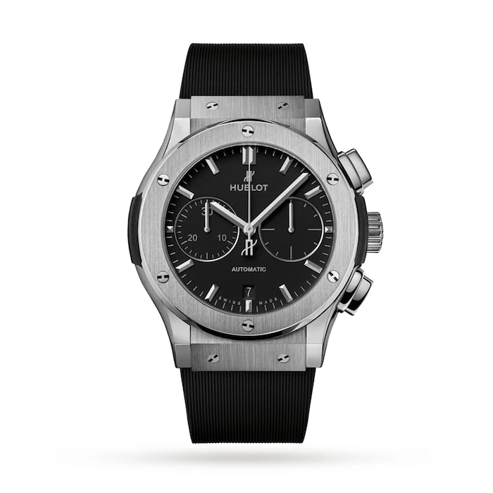 Hublot Classic Fushion Chronograph Titanium 45mm Luxury Watch 521.NX.1171.RX