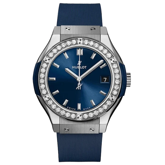 Hublot Classic Fusion Titanium Blue 33mm Luxury Watch Luxury Watch Swiss Made High Precision Movement 581.NX.7170.RX.1104