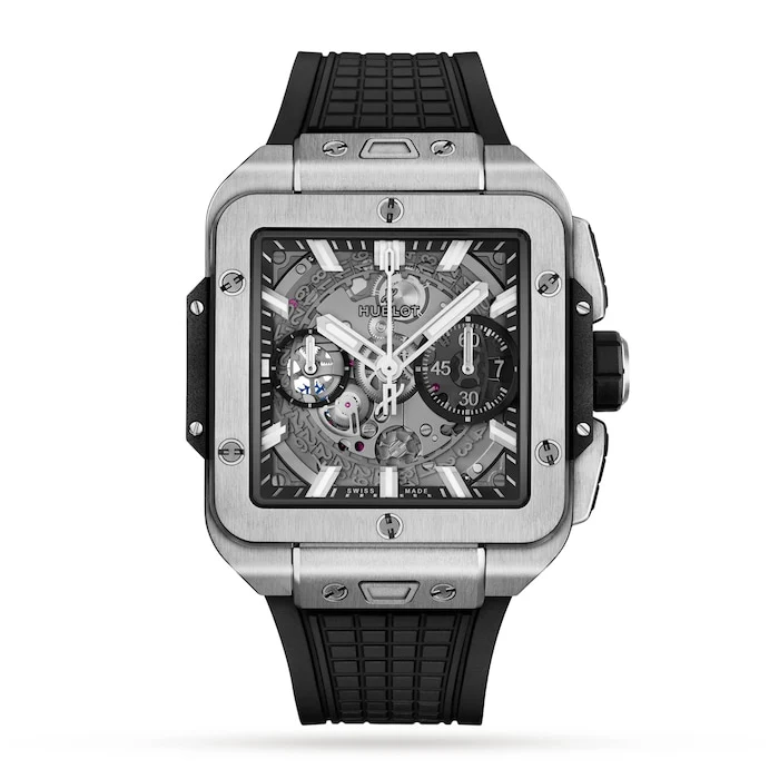 Hublot Square Bang Unico Titanitum 42mm Mens Luxury Watch 821.NX.0170.RX