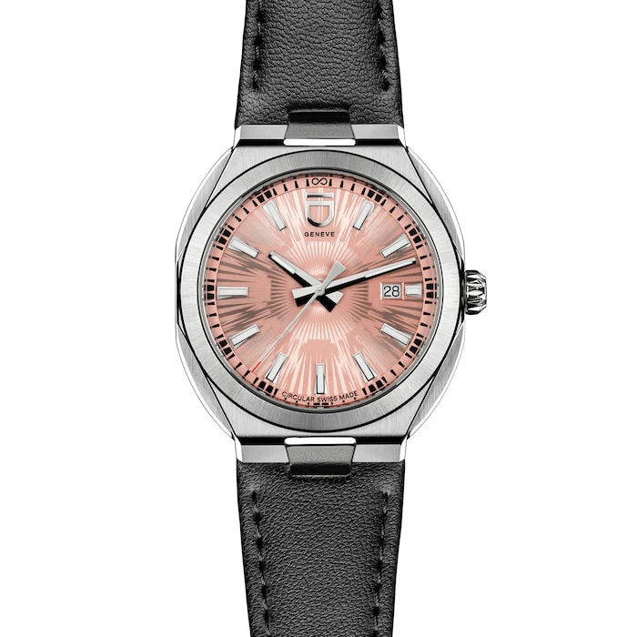 ID Genève Circular S Pink Dial 41mm Luxury Watch Luxury Watch Swiss Made High Precision Movement 2020.117G