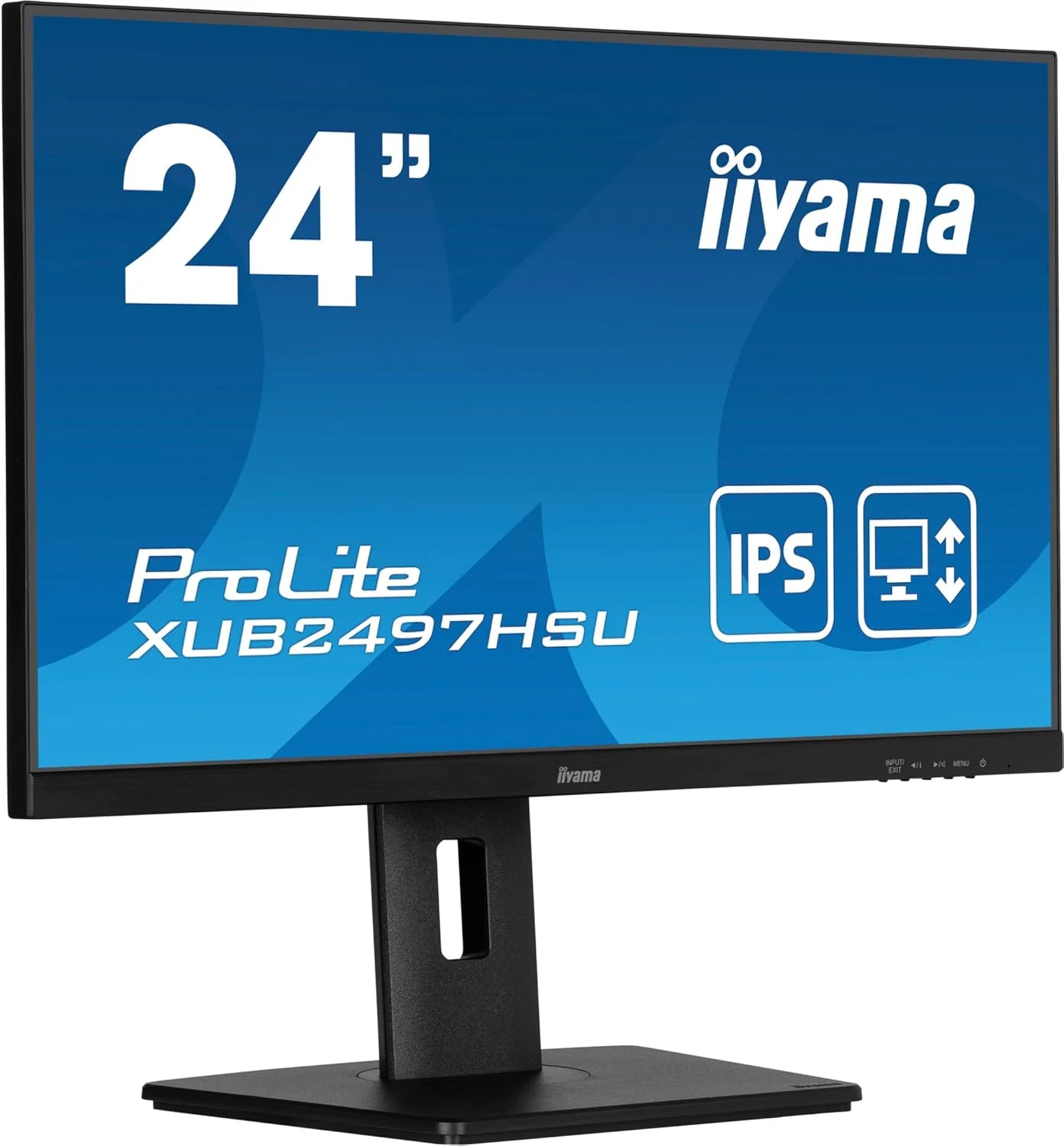 Iiyama XUB2497HSU-B2 24 inch IPS slim bezel, 100Hz, 1ms (MPRT), 1920x1080, HDMI/DP, 2 x USB, Height Adjustable Stand, TCO09 & TUV-GS, 5 Yr Warranty - Image 2