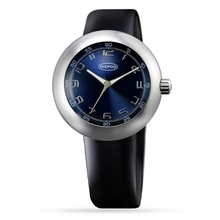 IKEPOD Automatic 46mm Men’s Watch with Blue Material Dial, Stainless Steel Case, 50m Water Resistant / M205-SI-LB