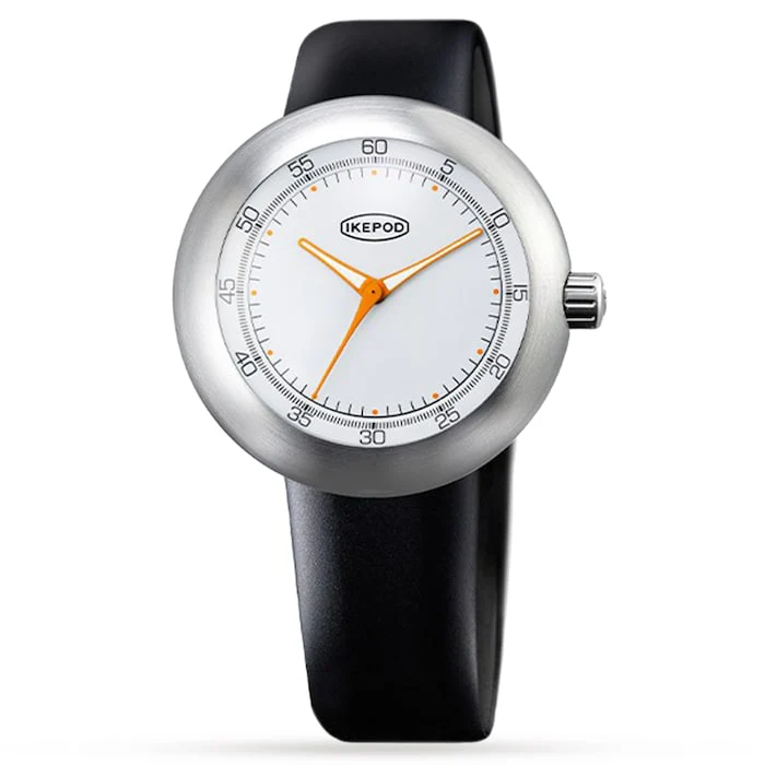 IKEPOD Automatic 46mm Men’s Watch with White Material Dial, Stainless Steel Case, 50m Water Resistant / M005-SI-LB