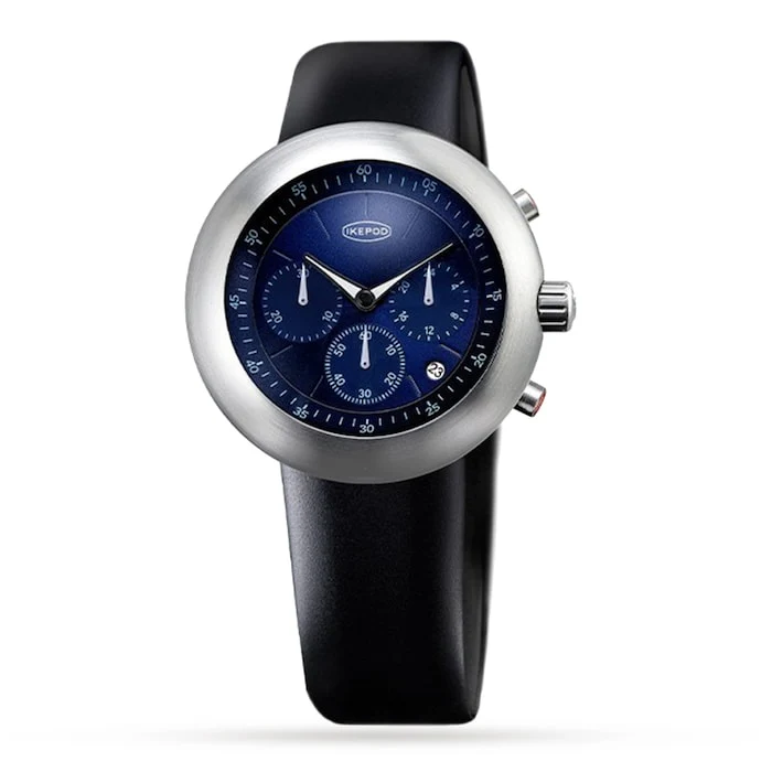 IKEPOD CHRONOPOD BLUE SUEDE Luxury Watch Luxury Watch Swiss Made High Precision Movement C006-SI-LB