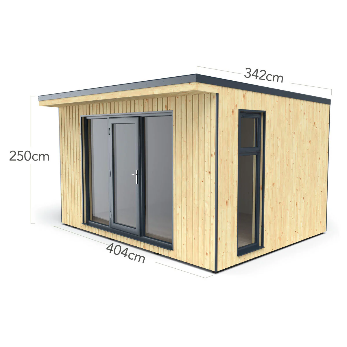 Installed Forest Garden Xtend 4 x 3m Insulated Garden Room - Image 2