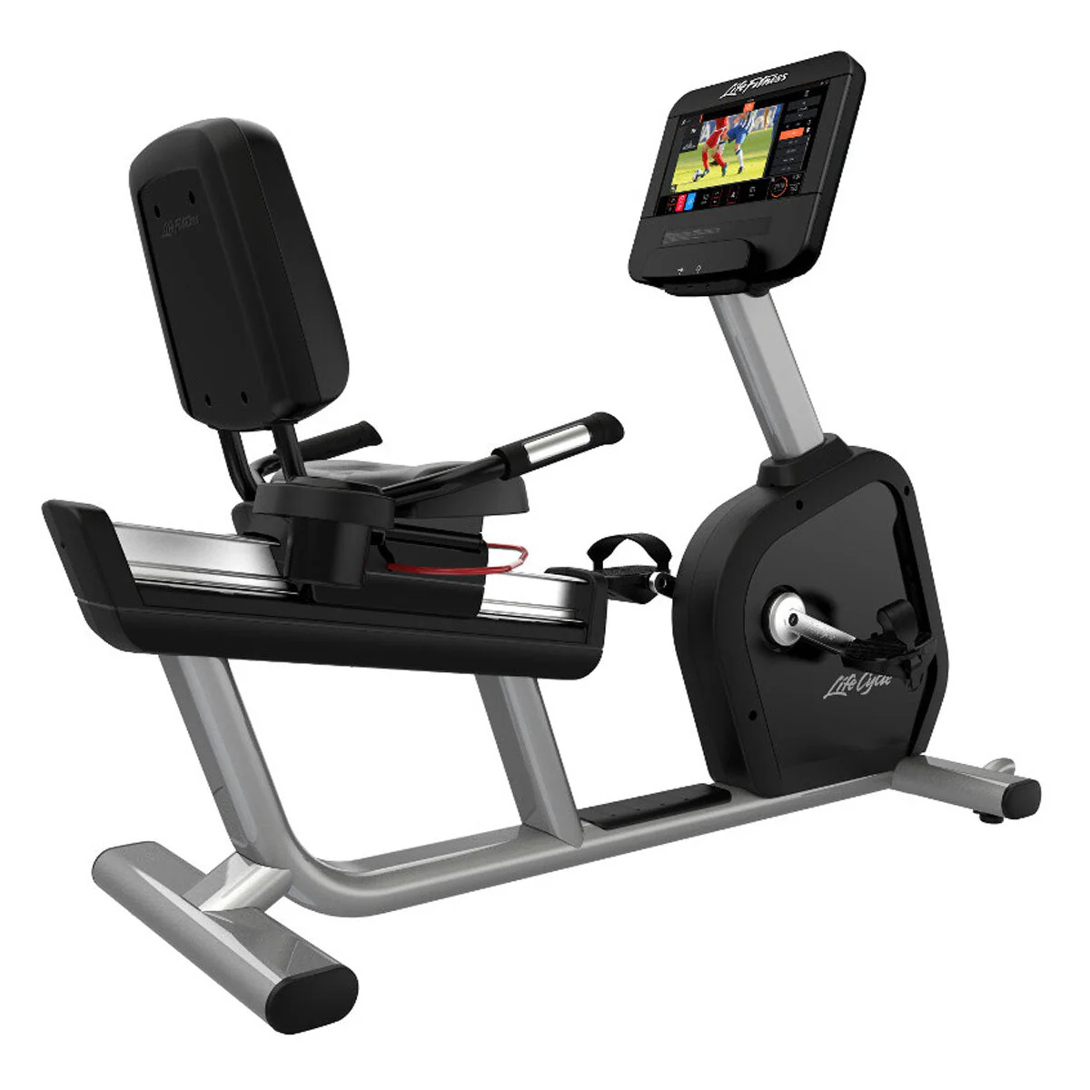 Installed Life Fitness Commercial Grade Intensity Recumbent Bike with - Image 3