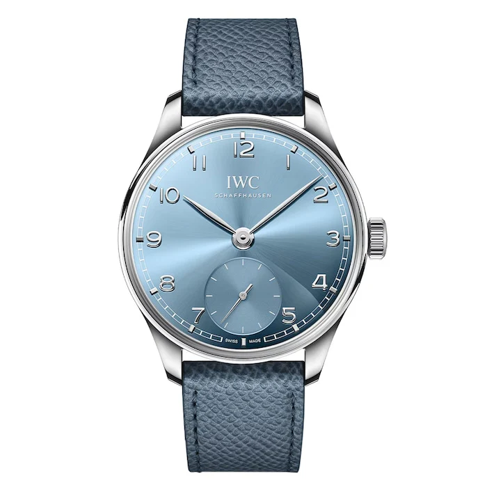 IWC Automatic 40mm Men’s Watch with Blue Material Dial, Gold Case, 50m Water Resistant / IW358402