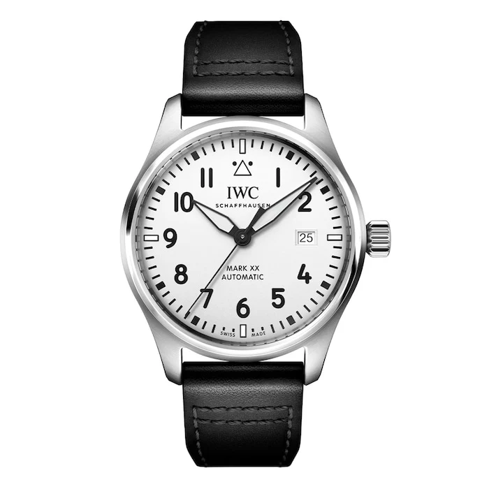 IWC Automatic 40mm Men’s Watch with White Material Dial, Stainless Steel Case, 100m Water Resistant / IW328207