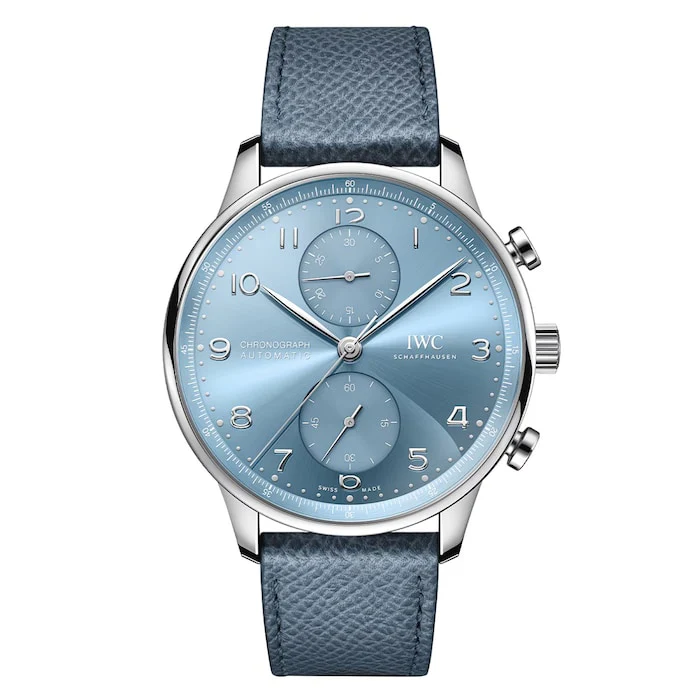 IWC Automatic 41mm Men’s Watch with Blue Material Dial, Gold Case, 30m Water Resistant / IW371626