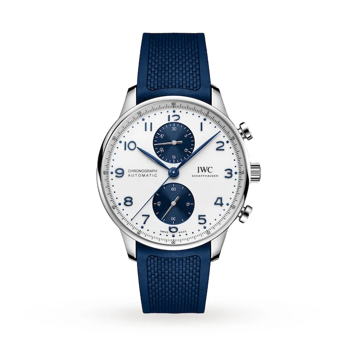 IWC Automatic 41mm Men’s Watch with White Material Dial, Stainless Steel Case, 30m Water Resistant / IW371620