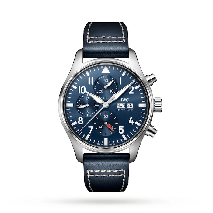 IWC Automatic 43mm Men’s Watch with Blue Material Dial, Stainless Steel Case, 100m Water Resistant / IW378003
