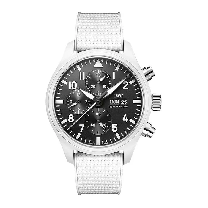 IWC Automatic Men’s Watch with Black Material Dial, Titanium Case, 100m Water Resistant / IW389105