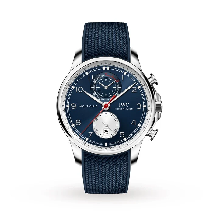IWC Automatic Men’s Watch with Blue Material Dial, Stainless Steel Case, 100m Water Resistant / IW390704