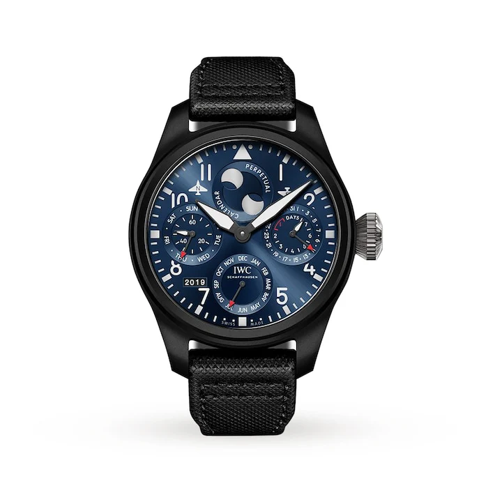 IWC Automatic Men’s Watch with Blue Material Dial, Titanium Case, 60m Water Resistant / IW503001