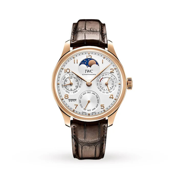 IWC Portugieser Perpetual Calendar 44mm Mens Watch Luxury Watch Swiss Made Highâ Precision Movement Sapphire Crystal Stainless Steel Case Water Resistant IW503302