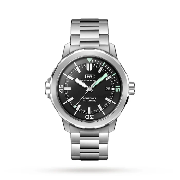 IWC Sport Automatic 42mm Men’s Watch with Black Material Dial, Stainless Steel Case & Bracelet, 300m Water Resistant / IW328803