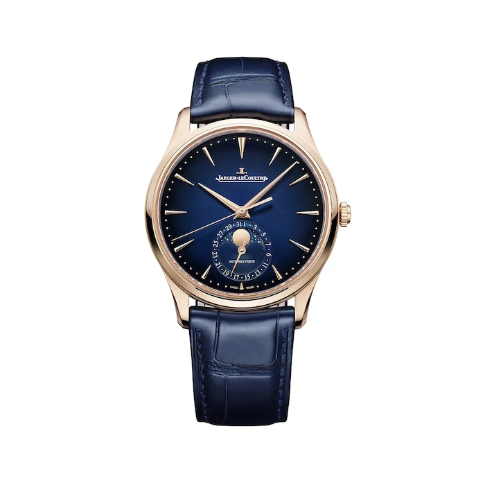 Jaeger-LeCoultre Heritage Automatic 39mm Men’s Watch with Blue Material Dial, Gold Case, 50m Water Resistant / Q1362580