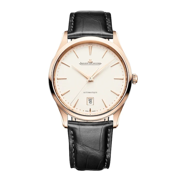 Jaeger-LeCoultre Master Ultra Thin Date 39mm Mens Watch Cream Luxury Watch Swiss Made Highâ Precision Movement Sapphire Crystal Stainless Steel Case Q1232511