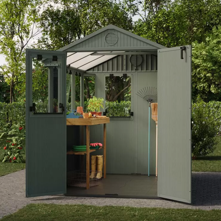 Keter 6ft 3" x 8ft (1.9 x 2.4m) Potting Shed - Image 7