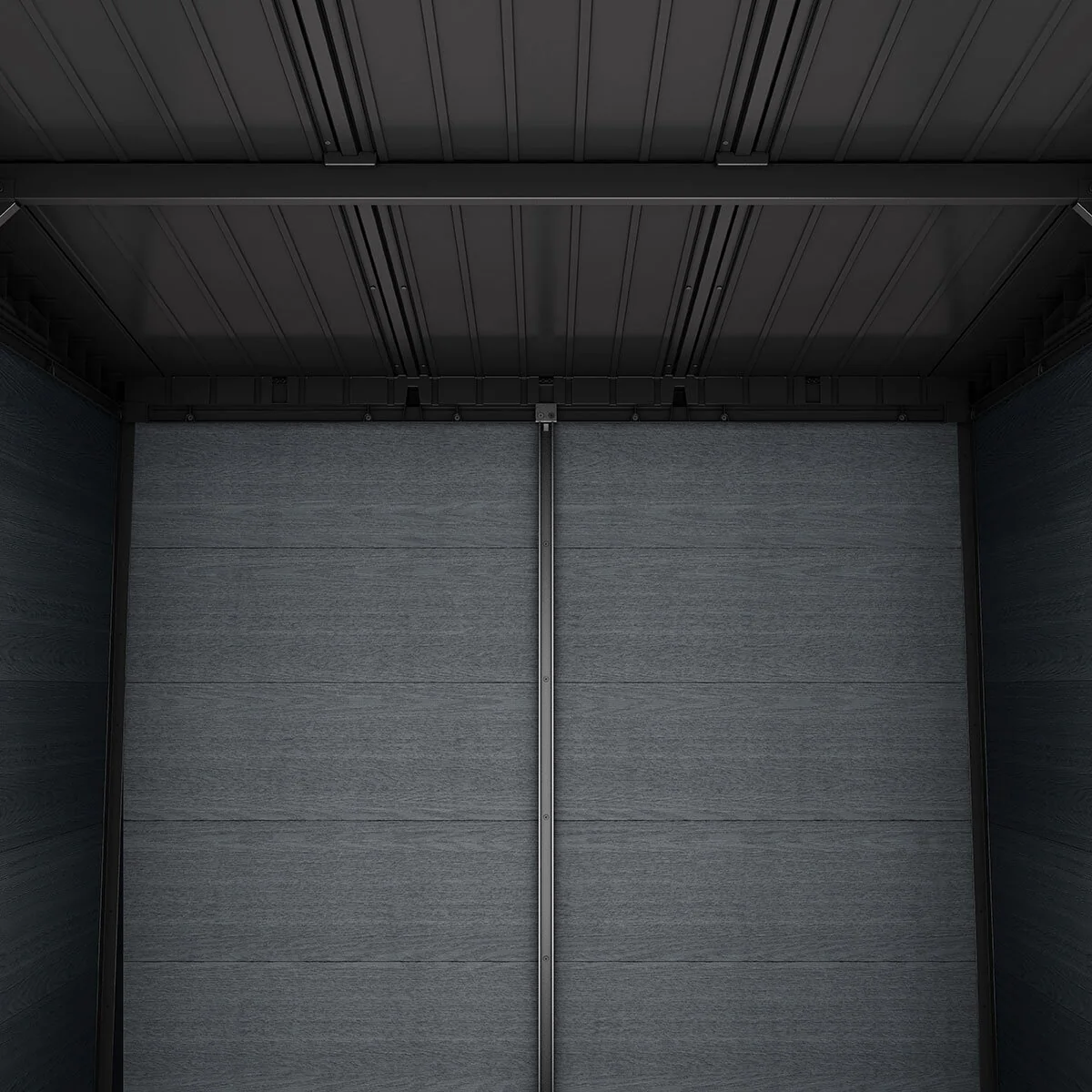 Keter Cortina 9ft 2" x 7ft (2.8 x 2.1m) Storage Shed in Grey - Image 4