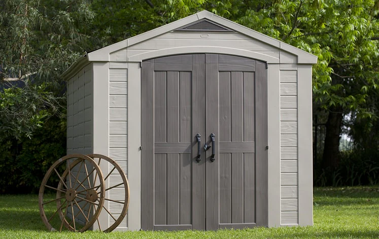 Keter Factor Shed 8x11ft Storage Shed- Brown - Image 7