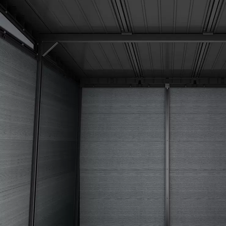 Keter Newton Plus 7ft 6" x 7ft 4" (2.3 x 2.2m) Storage Shed with Front Entry - Image 4
