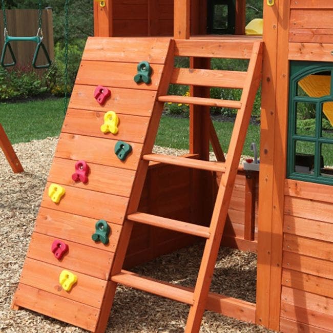 Kidkraft Canyon Ridge Wooden Swing and Slide Playset - Image 5