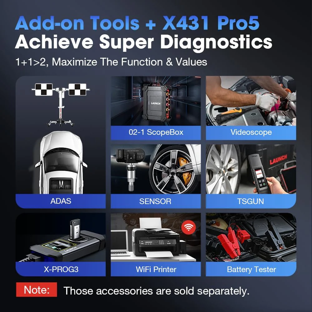 LAUNCH X431 PRO5 Scan Tool, J2534 Reprogramming Tool, ECU Online Coding, Topology Mapping, Upgraded of X431 V+, Bi-Directional Diagnostic Scanner, with SmartBox 3.0 CANFD & DOIP, 2 Years Update - Image 8