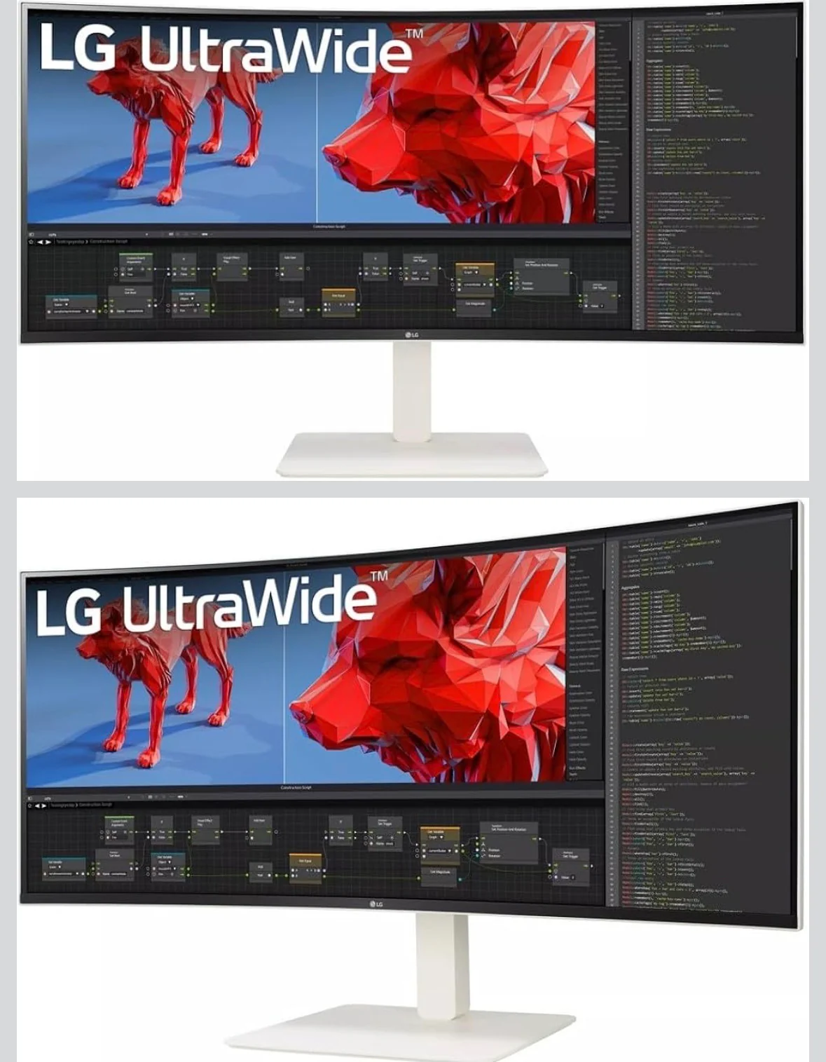 LG 38WR85QC-W UltraWide 38" Curved Monitor - WQHD+ 3840x1600 IPS Display, USB-C, HDR10, 75Hz, Ergonomic Stand - Premium Productivity Screen - Image 3