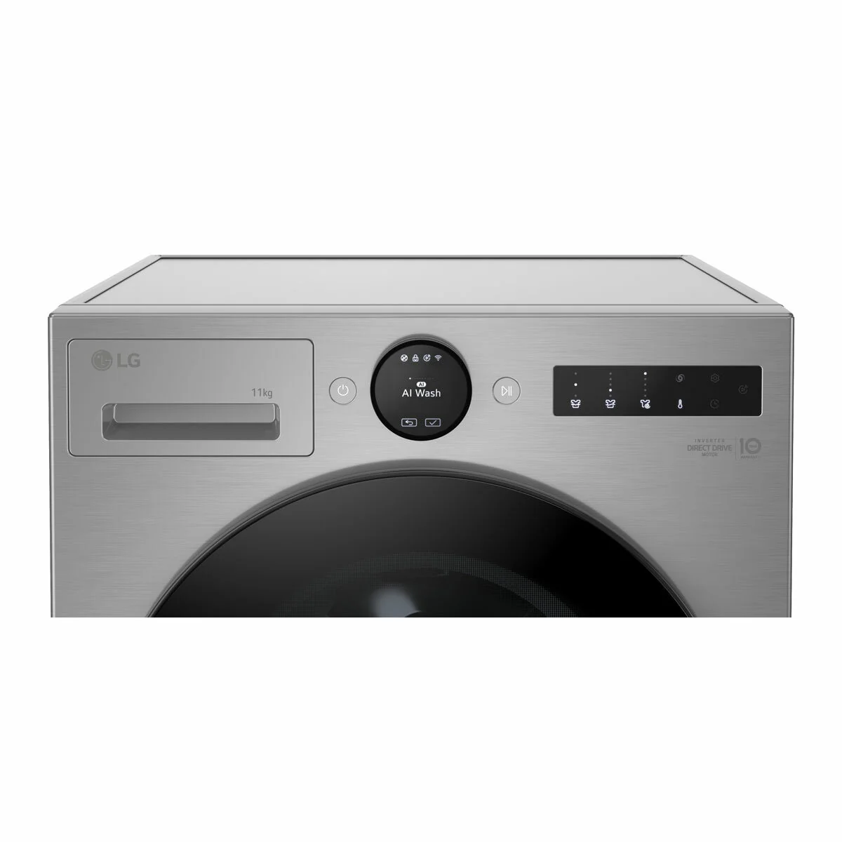 LG F4X7011TSB 11kg, 1400rpm, Washing Machine, A Rated in Silver - Image 3