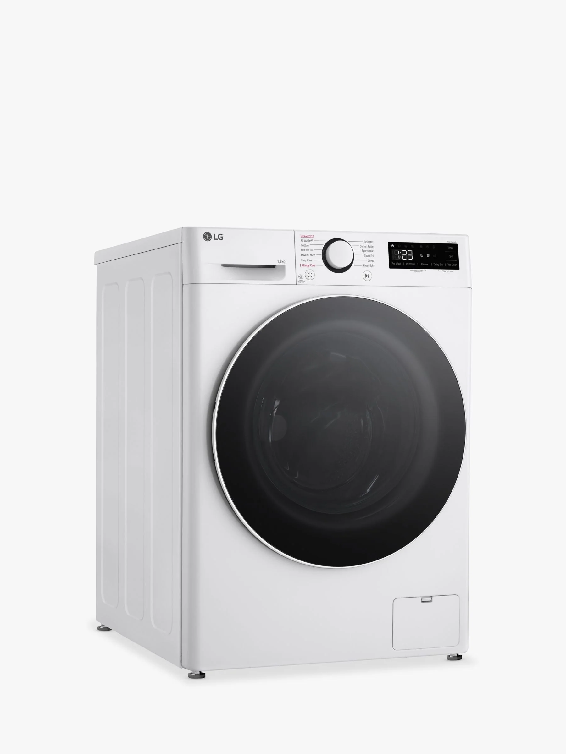 LG F4Y513WWLN1 Freestanding Washing Machine, 13kg Load, 1400rpm Spin, White - Image 10
