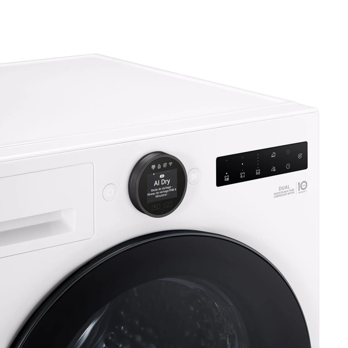 LG RHX7010TWB, 10kg Heat Pump Tumble Dryer, A+++ Rated in White - Image 4