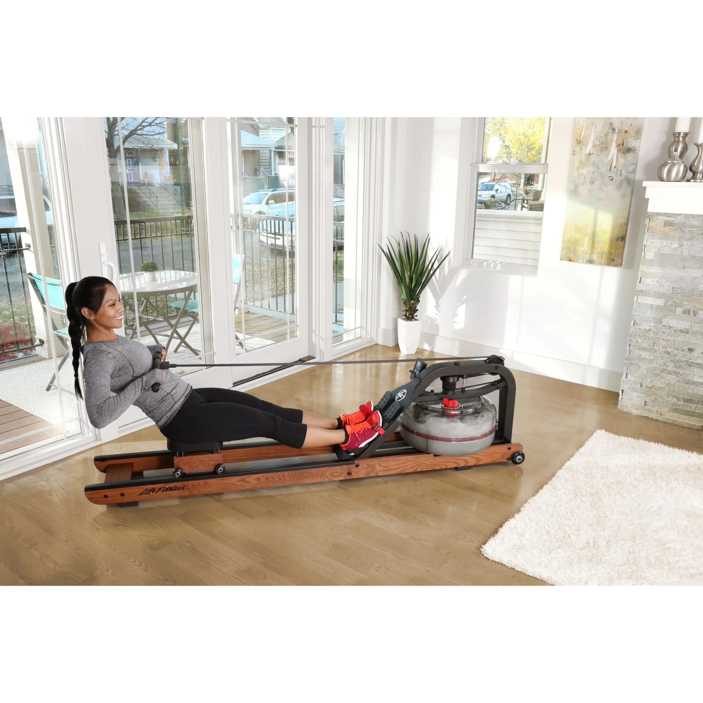 Life Fitness Row HX™ Trainer Rowing Machine, Grey - Image 4
