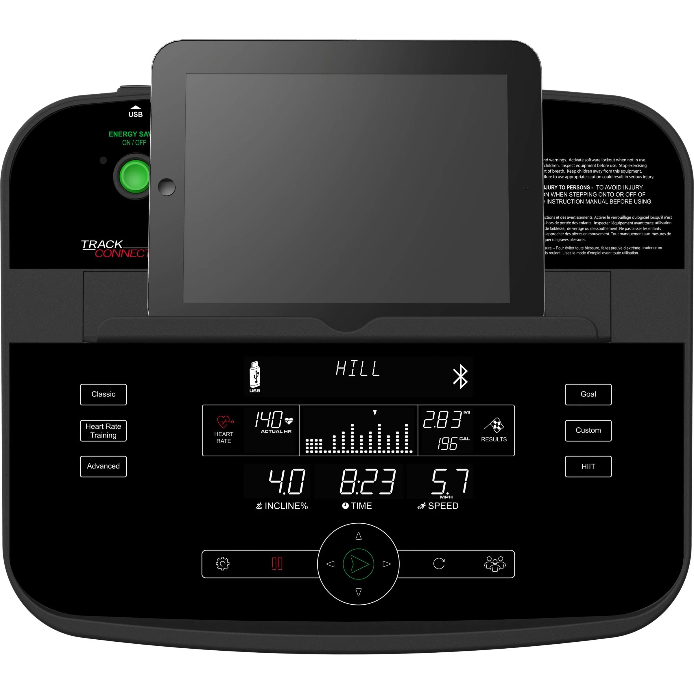 Life Fitness T5 Treadmill, Track Connect Console, Silver - Image 3