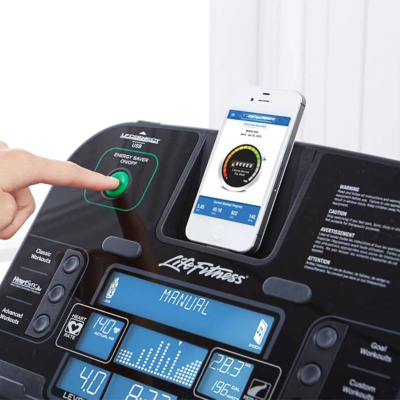 Life Fitness T5 Treadmill, Track Connect Console, Silver - Image 8