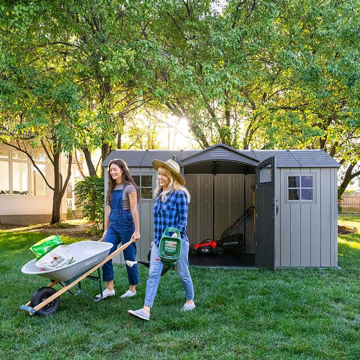 Lifetime 14.5ft x 7ft (4.42 x 2.13m) Storage Shed - Model 60477 - Image 6