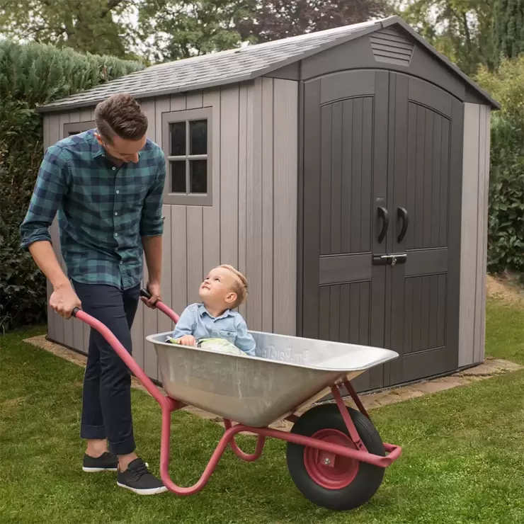 Lifetime 7ft x 9ft 6" (2.1x 2.9m) Rough Cut Storage Shed - Model 60310 - Image 3