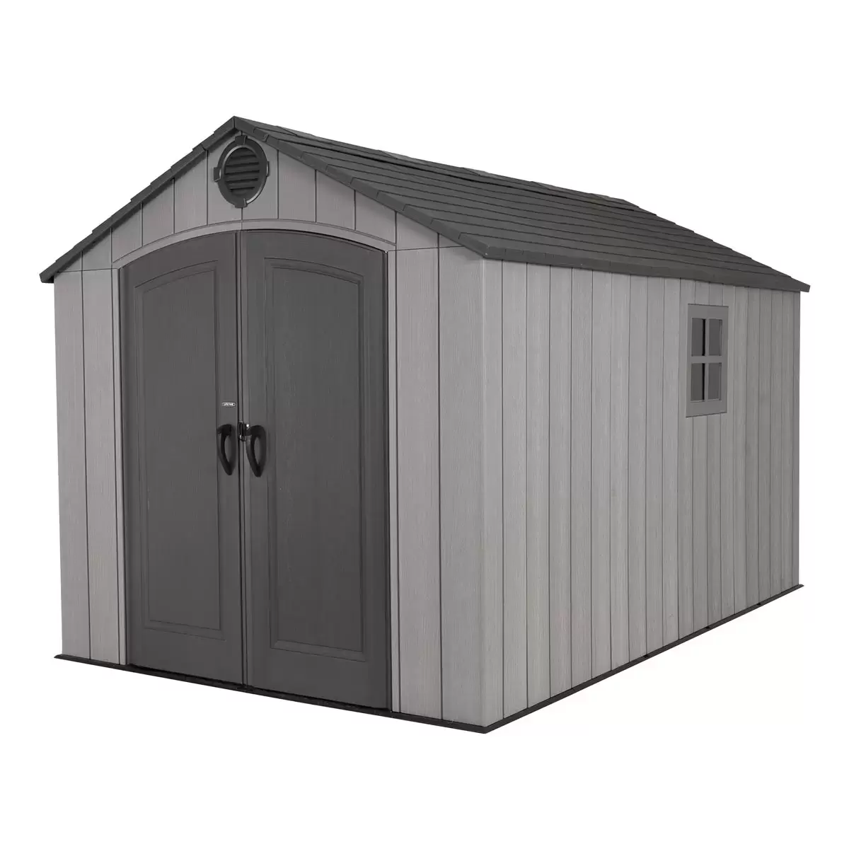 Lifetime 8ft x 12ft 6" (2.4 x 3.8m) Simulated Wood Look Storage Shed - Model 60305 - Image 3