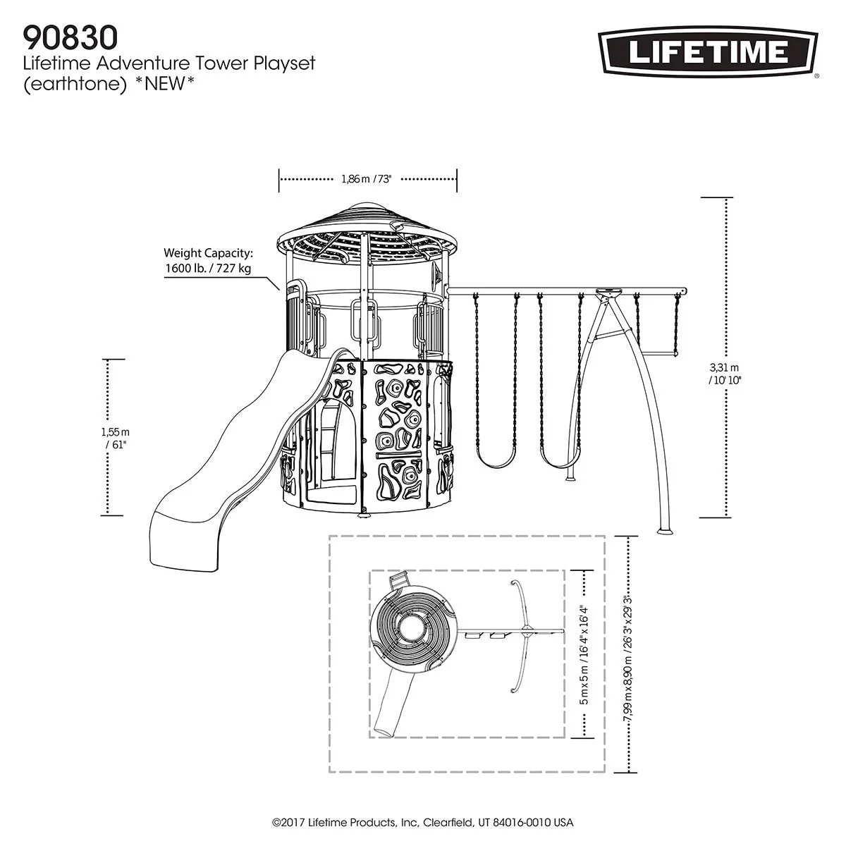 Lifetime Adventure Tower Playset (3-12 Years) - Image 7